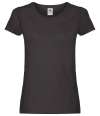 SS712 614200 Fruit of the Loom Lady Fit Original T-Shirt Black colour image